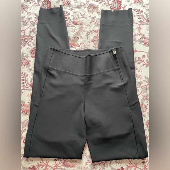 Athleta Interstellar Tight High Rise Black Split Hem Travel Office Career Work 0 - Picture 5 of 15